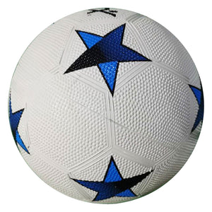 Sportx voetbal rubber blue star 360-380gr