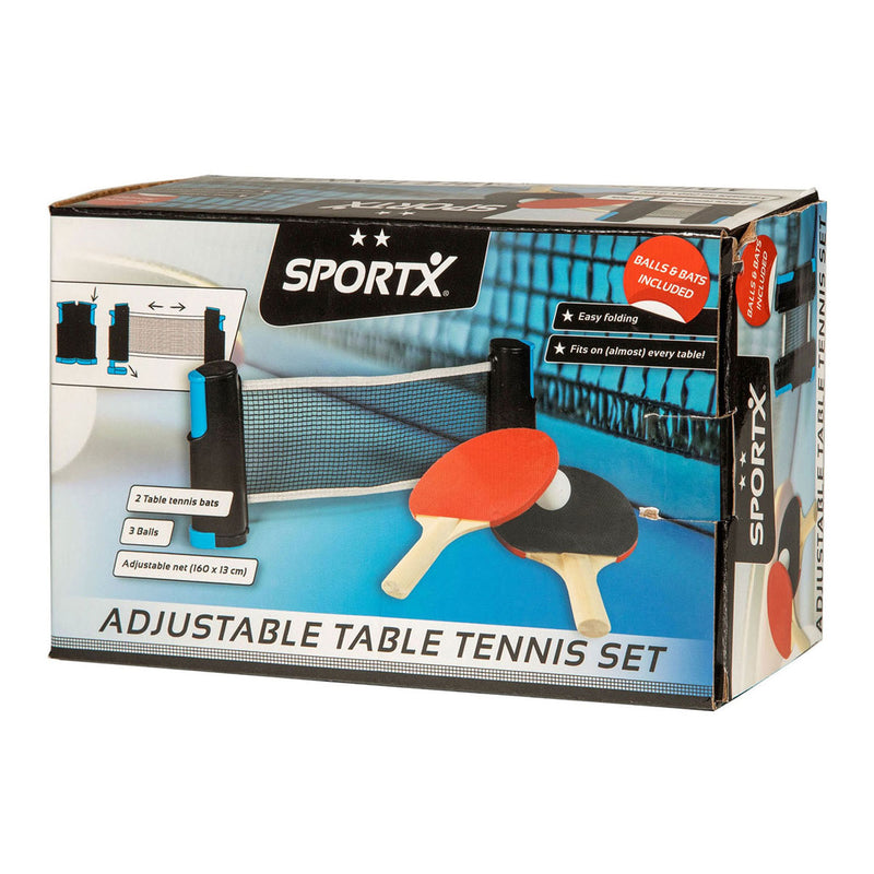Afbeelding laden in galerijviewer, Sportx oprolbare tafeltennisnet met 2 batjes
