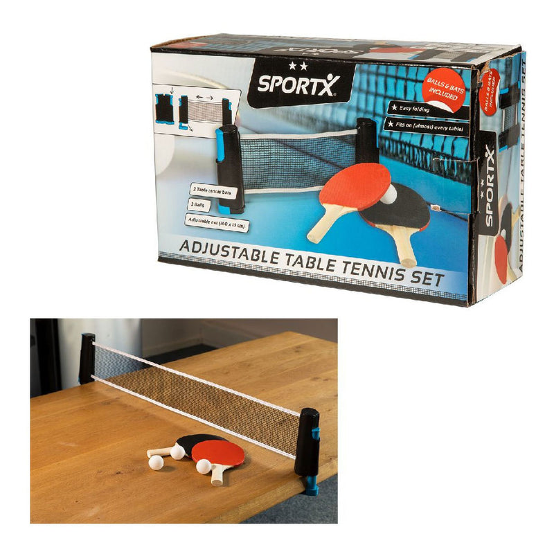 Afbeelding laden in galerijviewer, Sportx oprolbare tafeltennisnet met 2 batjes
