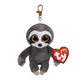Ty beanie boo's clip dangler sloth, 7cm