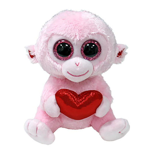 Ty beanie boo's heart gigi monkey, 15cm
