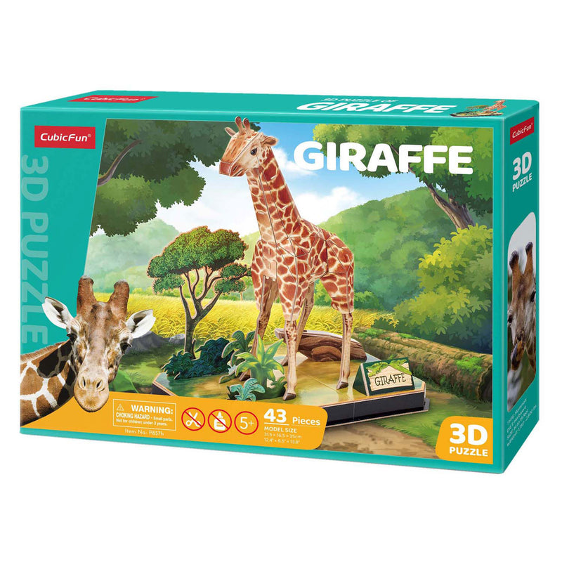 Afbeelding laden in galerijviewer, Cubic fun 3d puzzel giraffe

