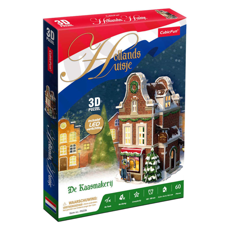 Afbeelding laden in galerijviewer, Cubic fun 3d puzzel kaaswinkel met led verlichting
