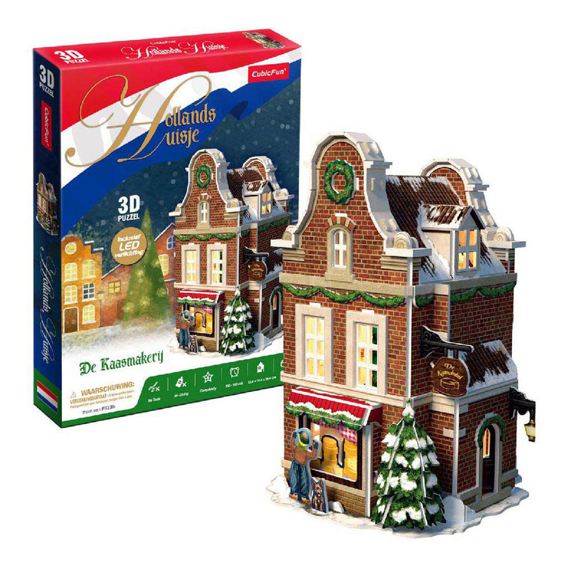 Afbeelding laden in galerijviewer, Cubic fun 3d puzzel kaaswinkel met led verlichting
