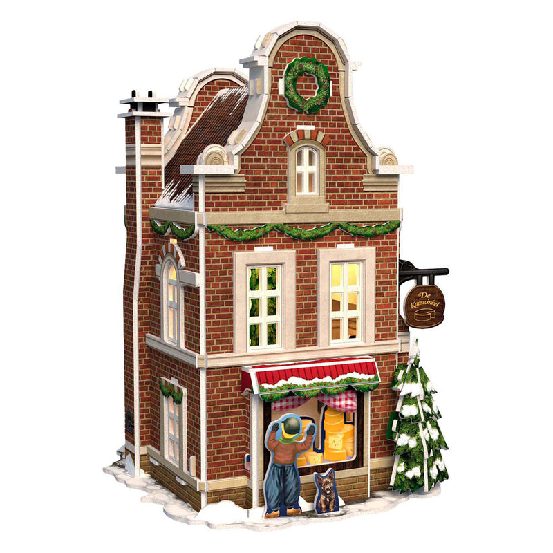 Afbeelding laden in galerijviewer, Cubic fun 3d puzzel kaaswinkel met led verlichting
