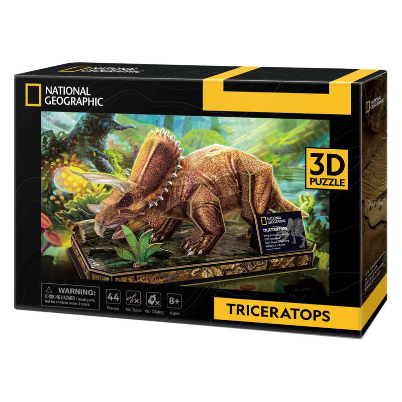 Afbeelding laden in galerijviewer, Cubic fun 3d puzzel national geographic triceratops
