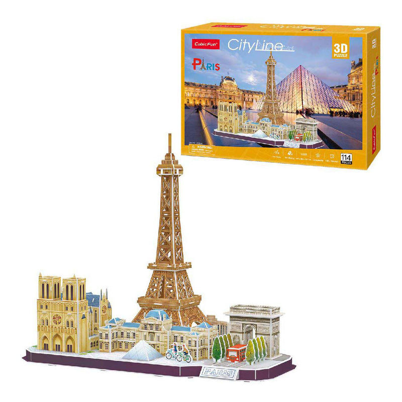 Afbeelding laden in galerijviewer, Cubic fun 3d puzzel city line parijs
