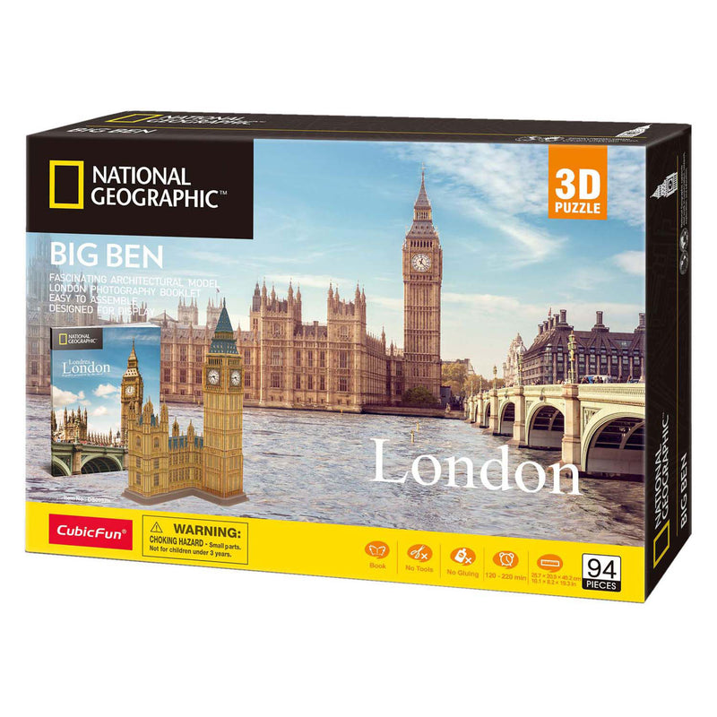 Afbeelding laden in galerijviewer, Cubic fun 3d puzzel national geographic big ben
