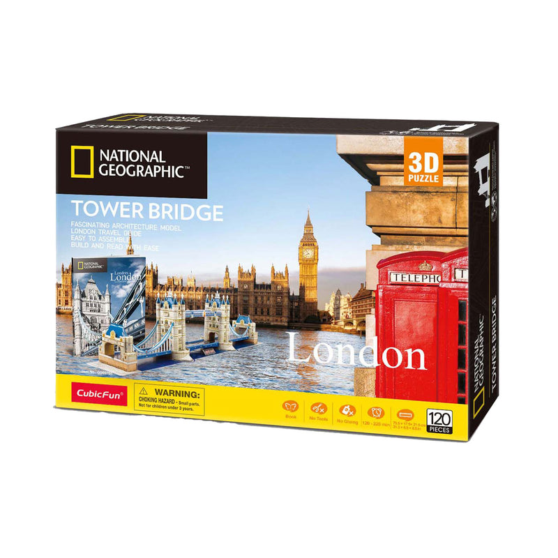 Afbeelding laden in galerijviewer, Cubic fun 3d puzzel tower bridge - educatief en leerzaam - 66 stukjes
