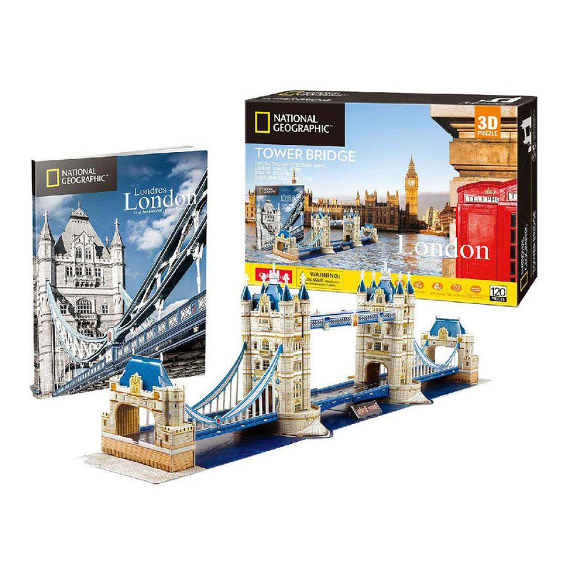 Afbeelding laden in galerijviewer, Cubic fun 3d puzzel tower bridge - educatief en leerzaam - 66 stukjes
