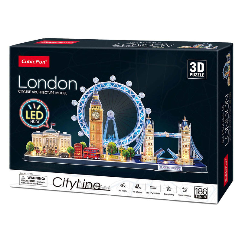 Afbeelding laden in galerijviewer, Cubic fun 3d puzzel city line london led (2010331)
