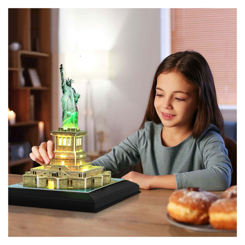 Afbeelding laden in galerijviewer, Cubic fun 3d puzzel vrijheidsbeeld met led verlichting
