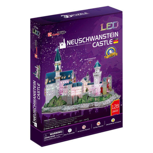 Cubic fun 3d-puzzel neuschwanstein-kasteel met led (2011413)