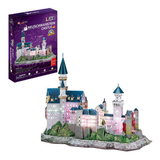 Cubic fun 3d-puzzel neuschwanstein-kasteel met led (2011413)