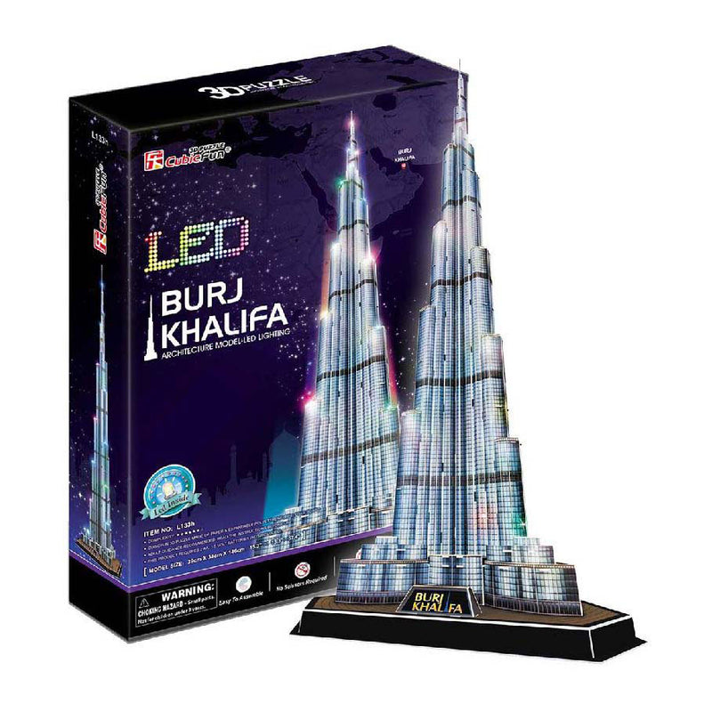 Afbeelding laden in galerijviewer, Cubic fun 3d-puzzel burj khalifa led (2010327)
