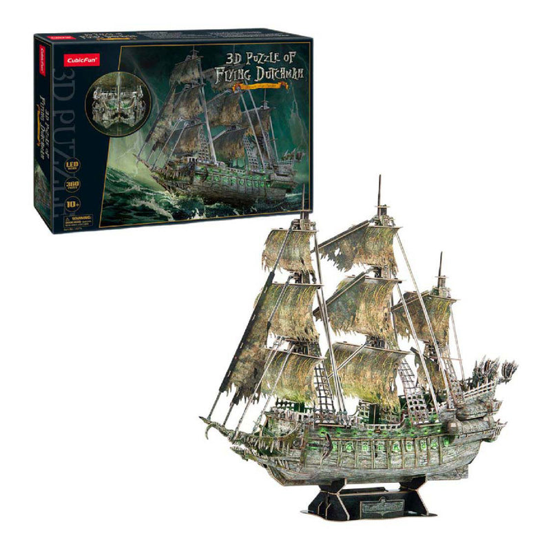 Afbeelding laden in galerijviewer, Cubic fun 3d puzzel flying dutchman met led verlichting

