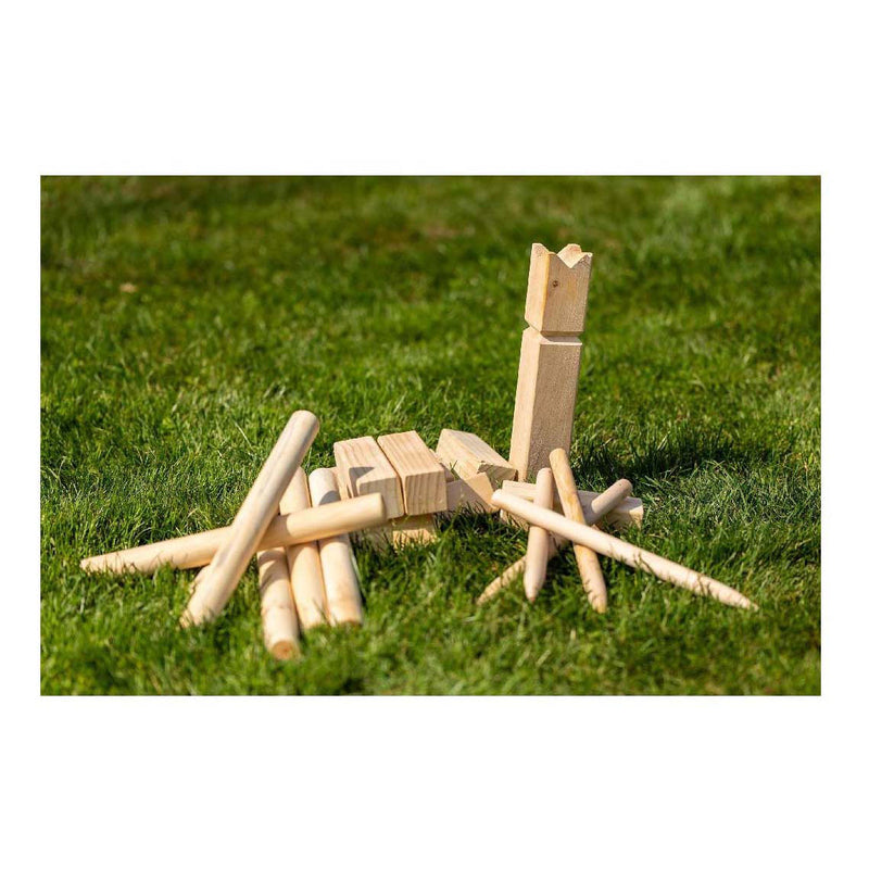 Afbeelding laden in galerijviewer, Outdoor play kubb houten werpspel fsc met draagtas
