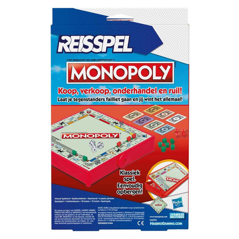 Afbeelding laden in galerijviewer, Hasbro gaming monopoly reisspel 2-4 spelers
