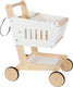 Small foot - houten supermarkt winkelwagen wit