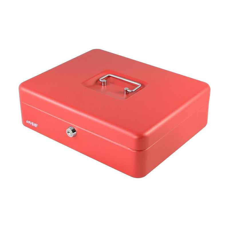 Afbeelding laden in galerijviewer, Geldkist cassette rood 30x24x9cm
