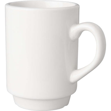 Mammoet automatenmok budgetline porselein 190ml wit (set van 12) dia6.5xh9cm