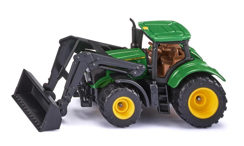 Afbeelding laden in galerijviewer, Siku 1395 john deere tractor met voorlader 93x35x42mm

