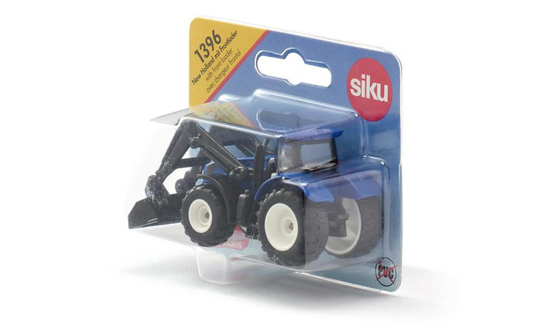 Afbeelding laden in galerijviewer, Siku 1396 new holland tractor met voorlader 93x35x42mm
