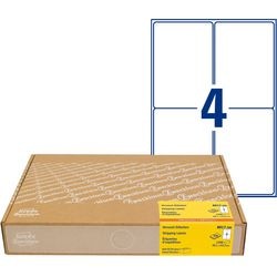Adresetiketten avery 139 x 99,1 mm wit
