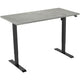 Zit-sta-bureau euroseats 1-motor zwart beton metaal