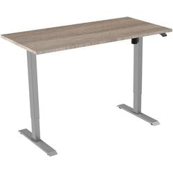 Zit-sta-bureau euroseats 1-motor lichtbruin eiken metaal