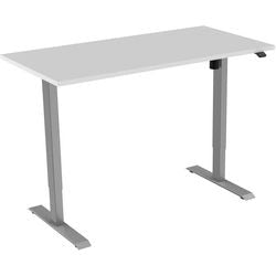 Zit-sta-bureau euroseats 1-motor grijs, wit metaal