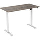Zit-sta-bureau euroseats 1-motor donkerbruin, wit eiken metaal