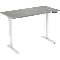 Zit-sta-bureau euroseats wit beton metaal