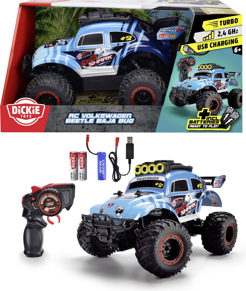 Afbeelding laden in galerijviewer, Dickie toys - rc volkswagen beetle baja bug - buggy - vanaf 6 jaar
