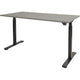 Bureau schaffenburg dextro basic 160 x 80 cm grijs zwart