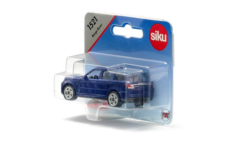 Afbeelding laden in galerijviewer, Siku 1521 range rover 82x36x28mm metallic blauw
