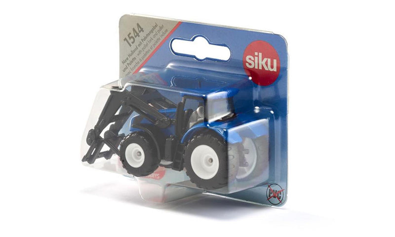 Afbeelding laden in galerijviewer, Siku 1544 new holland tractor met voorlader en pallet
