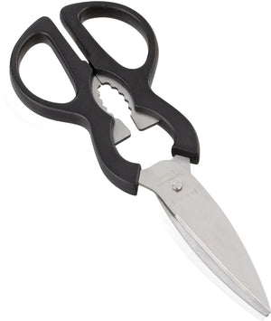 Leifheit sterling schaar - keukenschaar - huishoudschaar - incl. flesopener - rvs - zwart