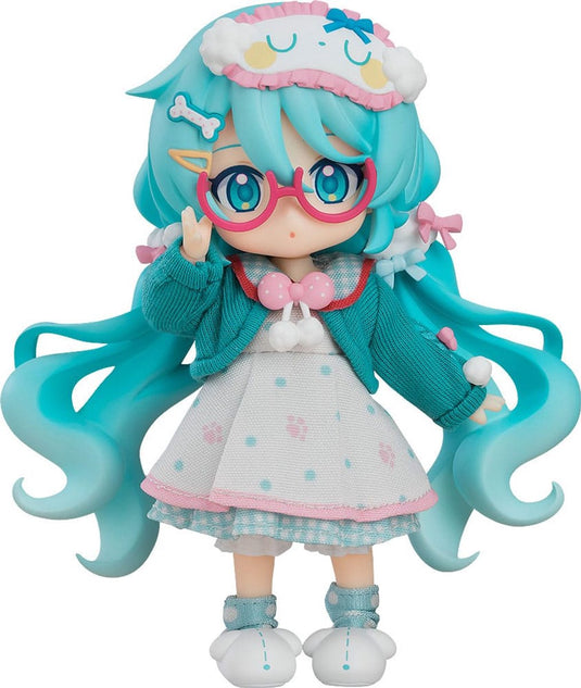 Good smile company character vocal series 01: hatsune miku nendoroid doll action figure hatsune miku: loungewear outfit ver. 10 cm action figuur