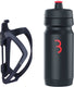 Bbb cycling flexcage - lichtgewicht bidonhouder met bidon - 550ml - zwart rood - racefiets mountainbike - drinkbushouder fiets - bbc-36c