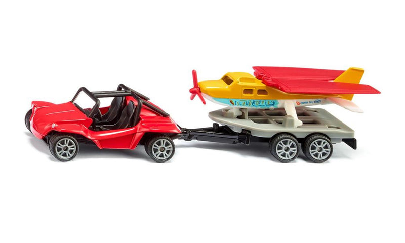 Afbeelding laden in galerijviewer, Siku buggy met sportvliegtuig 1:87 nr1696
