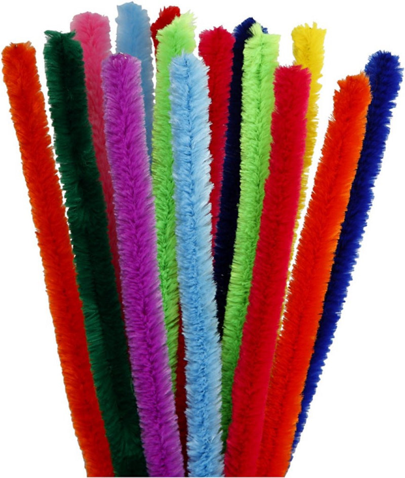 Afbeelding laden in galerijviewer, Creativ company https: www.cchobby.nl chenille-l-30-cm-dikte-15-mm-diverse-kleuren-15-div-1-doos
