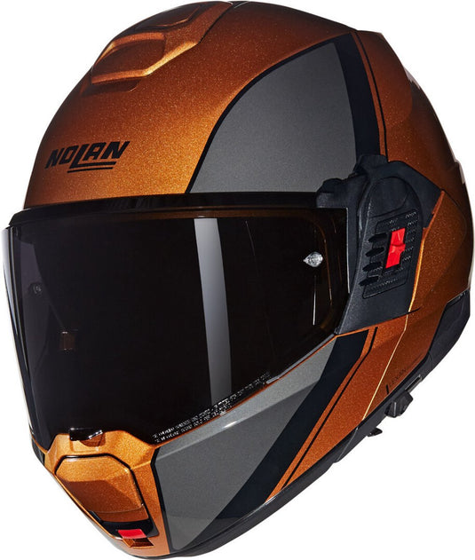 Nolan n120-1 verniciatura speciale 343 oker zwart glossy systeemhelm - maat xl - helm