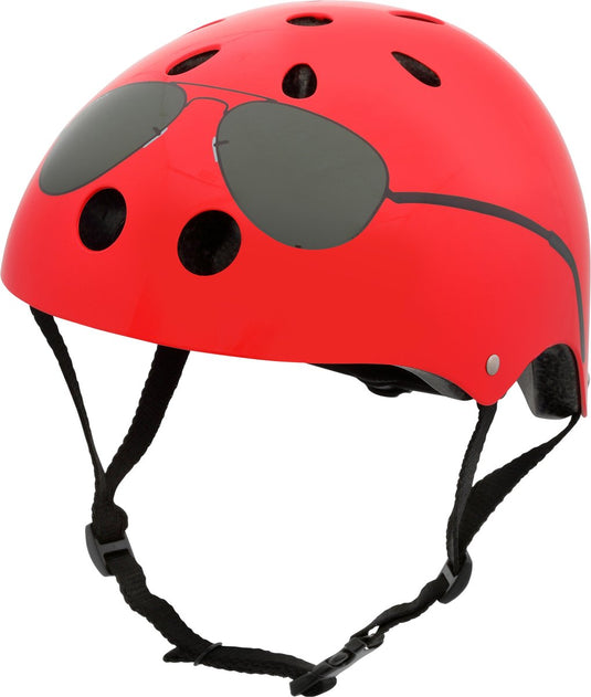 Mini hornit lids fietshelm voor kinderen met led achterlicht - the aviator (s)