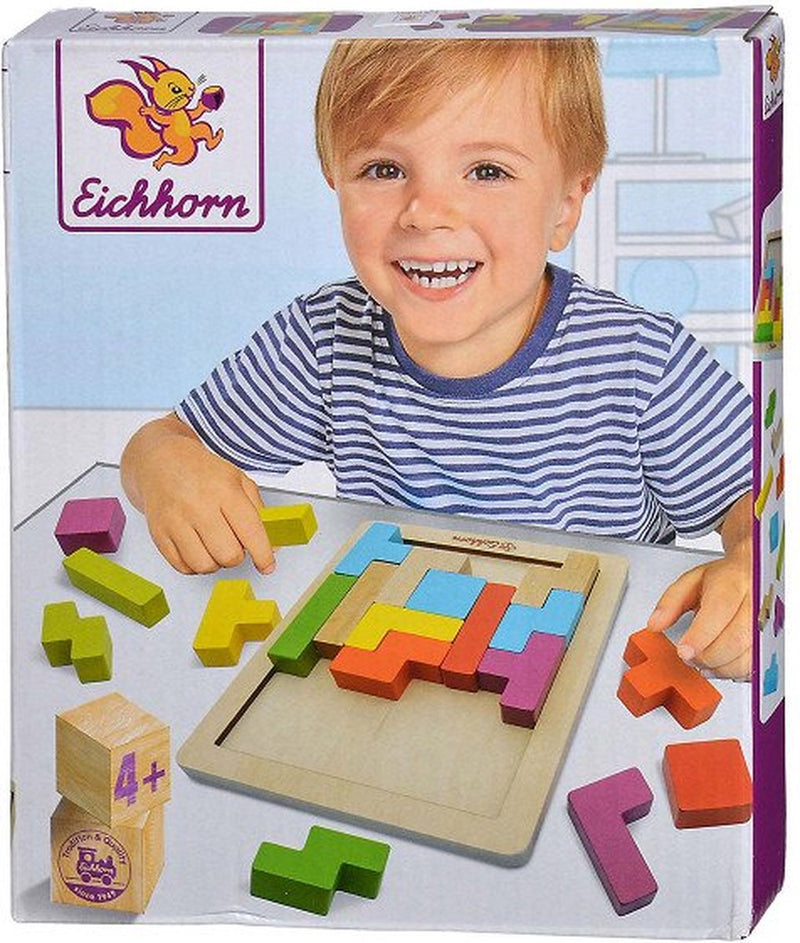 Afbeelding laden in galerijviewer, Eichhorn houten vormenpuzzel educatief speelgoed 20-delig.
