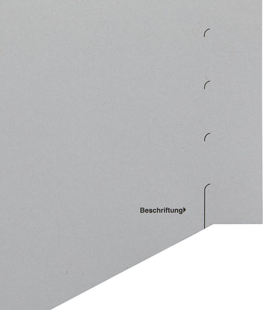 Leitz scheidingstabblad karton 100 stuks a4 11-rings grijs
