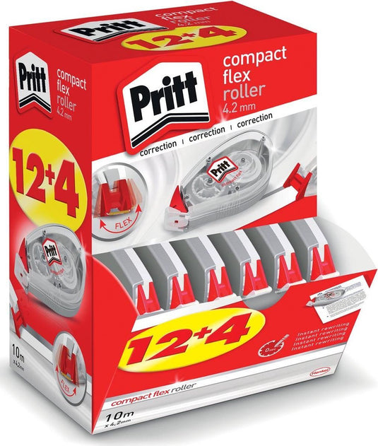 Pritt correctieroller compact 4.2mm x 10m , value-pack 12+4 gratis