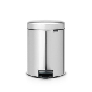 Brabantia pedaalemmer newicon 5 ltr mat steel fingerprintproof
