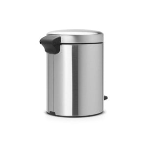 Brabantia pedaalemmer newicon 5 ltr mat steel fingerprintproof