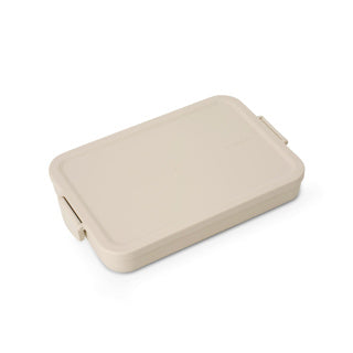 Brabantia make en take lunchbox plat soft beige | 2 stuks